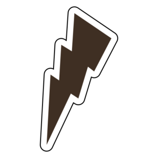 Thunder Sticker (Brown)